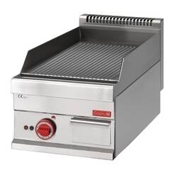 Gastro M 650 elektrische Grillplatte 65/40FTRE Gerillt