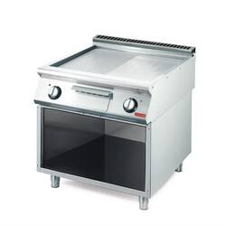 Gastro M 700 Plus Elektrische Grillplatte GM70/80FTRES-CR 2/3 Glatt 1/3 Gerillt