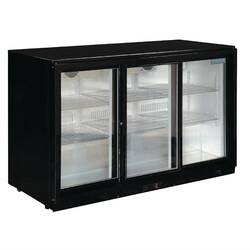 Polar Serie G Barkühlschrank mit 3 Schiebetüren 330L