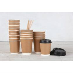 Fiesta Recyclable Doppelwandige Heißgetränkebecher braun 340ml