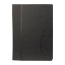 Securit Contemporary Weinkarte schwarz A4