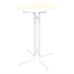 Monaco runder Stehtisch Metall weiß 70cm