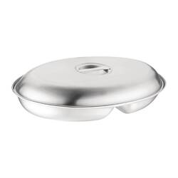 Olympia ovale Servierschale für Gemüse 2 Abteile 30 x 20,8cm