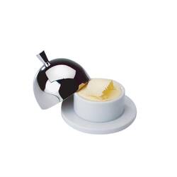 Butternapf Porzellan und Edelstahl 4cl