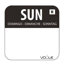 Vogue Etikettenset 2,5cm mit Edelstahlspender
