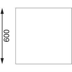 Vogue Edelstahl Arbeitstisch mit Regalboden 150 x 60cm