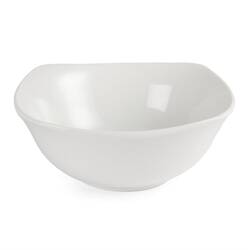 Olympia Whiteware abgerundete quadratische Schalen 22cm
