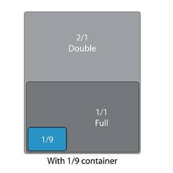 Vogue Polycarbonat Deckel GN1/9