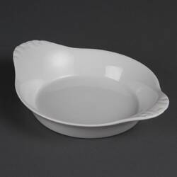 Olympia Whiteware runde Gratinschalen weiß 22cm (6 Stück)