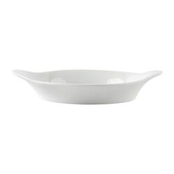 Olympia Whiteware runde Gratinschalen weiß 15,6 x 12,6cm