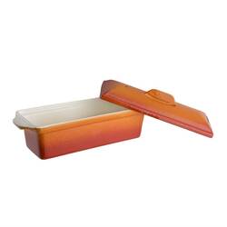 Vogue Terrinenform aus Gusseisen orange 1,3L