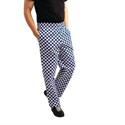 Whites Unisex Kochhose Easyfit blau/weiß großkariert XL