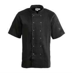 Whites Vegas Kochjacke kurze Ärmel schwarz XXL, Kleidergröße: XXL, Farbe: Schwarz