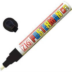 Securit Zig Posterman wetterfester Kreidestift 6mm schwarz