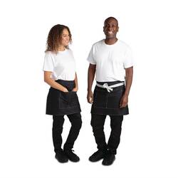 Southside kurze Denimbistroschürze schwarz