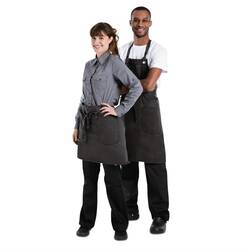 Chef Works Urban Dorset Latzschürze zinngrau
