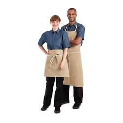 Chef Works Urban Austin Denim Latzschürze beige