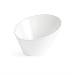 Olympia Whiteware ovale schräge Schüsseln 17,6 x 20,3cm (3 Stück)