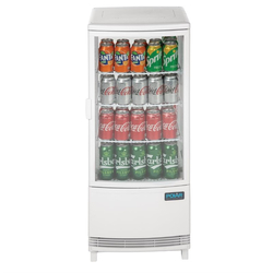Polar Serie C Kühlvitrine mit gebogenen Türen 86L