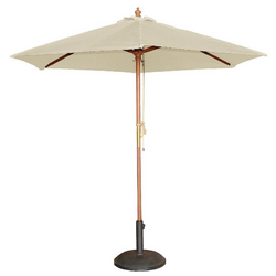 Bolero runder Sonnenschirm creme 3m