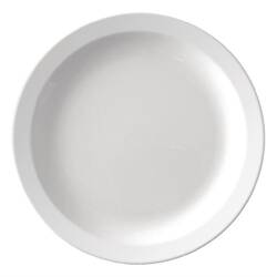Olympia Kristallon Teller mit schmalem Rand weiß 26,7cm