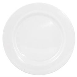 Olympia Kristallon Teller mit breitem Rand weiß 25,4cm