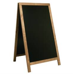 Securit Duplo Kundenstopper Teak 120 x 68cm