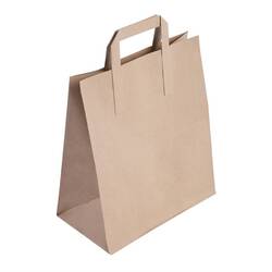 Fiesta Recyclable Compostable Braune Papiertüte groß aus recyceltem Papier