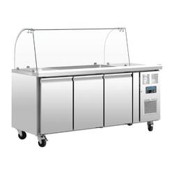 Polar Serie U 3-türige GN-Saladette mit Schutzhaube