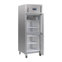 Polar Serie G Gefrierschrank Edelstahl mit 2 Türen 600L