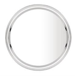 Olympia rundes Serviertablett Edelstahl 35,5cm