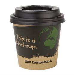 Fiesta Compostable Kompostierbare Deckel für Espressobecher 11,3cl