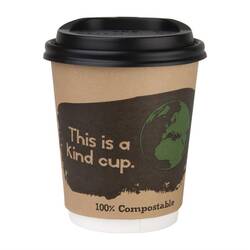 Fiesta Compostable Kompostierbare Heißgetränkebecher doppelwandig 22,7cl
