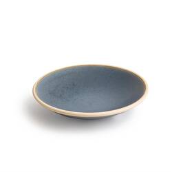 Olympia Canvas flache Schale granit-blau 22cm