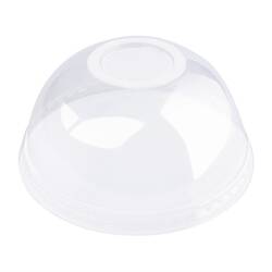 Fiesta Compostable Kompostierbare gewölbte Deckel aus PLA für Kaltgetränkebecher 34cl - 56,8cl