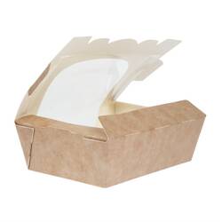 Colpac Zest Kompostierbare Salatboxen mit Sichtfenster 825ml
