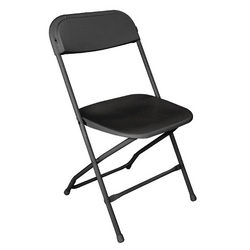 Bolero leichtgewichtige Klappstühle schwarz