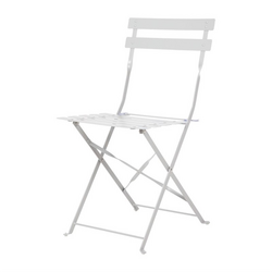 Bolero klappbare Terrassenstühle Stahl grau