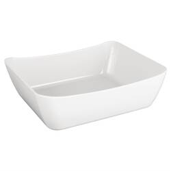 Olympia Kristallon Curve Schale weiß GN1/2