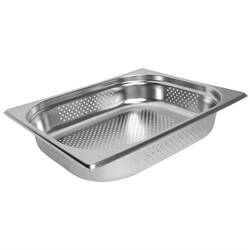 Vogue GN-Behälter Edelstahl 15cm GN1/2 gelocht