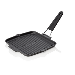 WAS Germany Grillpfanne Edelstahl/Silikon/Gusseisen 