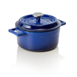 WAS Germany Cocotte Gusseisen blau