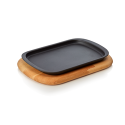 WAS Germany Brat-/Servierpfanne Holz/Gusseisen 