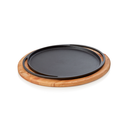WAS Germany Brat-/Servierpfanne Holz/Gusseisen 