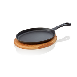 WAS Germany Brat-/Servierpfanne Holz/Gusseisen 