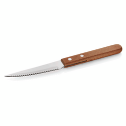 WAS Germany Steak-/Pizzabesteck Messer Bambus / Holz / Kork / Vollweide, Edelstahl 