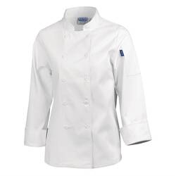 Whites Damenkochjacke lange Ärmel weiß XS