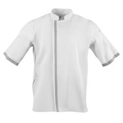 Southside Unisex Kochjacke kurze Ärmel weiß XS