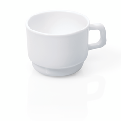 WAS Germany Obertasse Glas / Opal-/Hartglas 