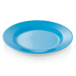 WAS Germany Teller Melamin blau